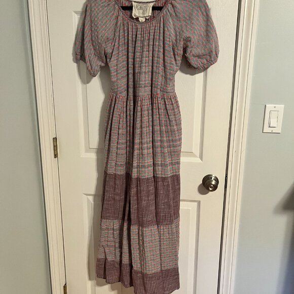 Ace & Jig • Swiss Dot Puff Sleeve Maxi Dress - Picture 1 of 15